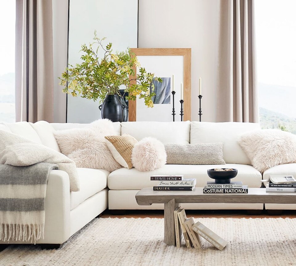 Hadley Textured Lumbar Cushion Cover Pottery Barn Australia